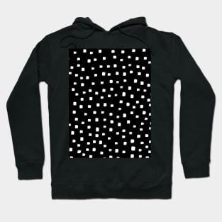 Black and White Spotty Polka Dot Hoodie